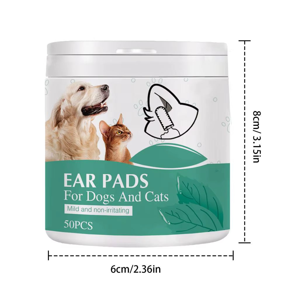100-Piece Dog Toothbrush Kit with Non-Woven Fabric Dots for Effortless Dental Care Wipes for Cats and Dogs