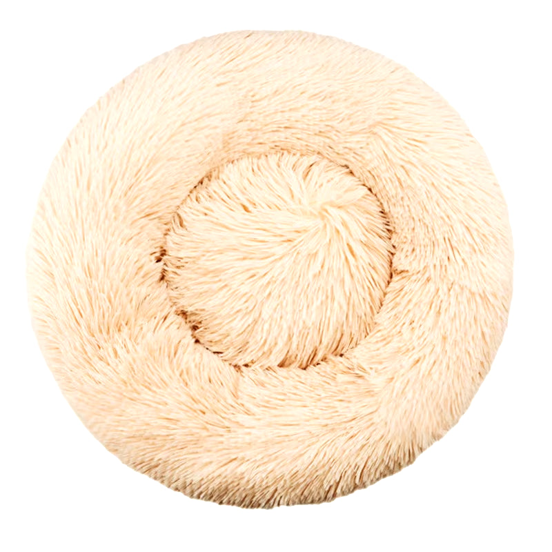Round Plush Dog Bed and Cat Basket - Washable Winter Warm Pet Sofa for Small, Medium, and Large Dogs